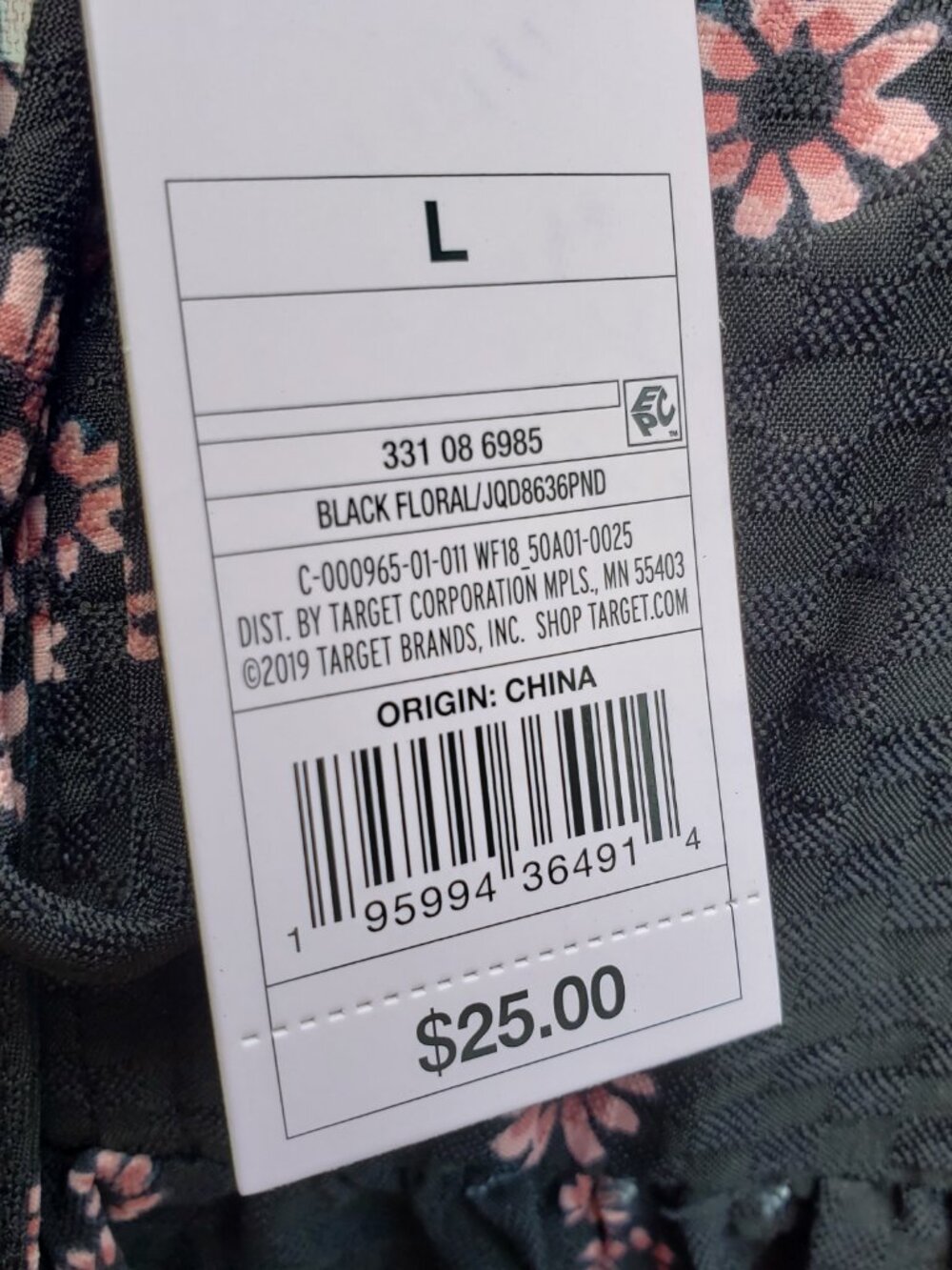 New long sleeve floral peasant dress Large #181 - Picture 10 of 11